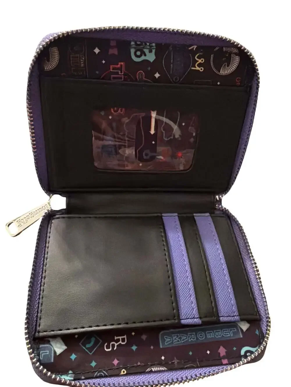 Loungefly Disney Pixar Cars Lightning McQueen & Sally Nighttime Glow Zip Wallet!